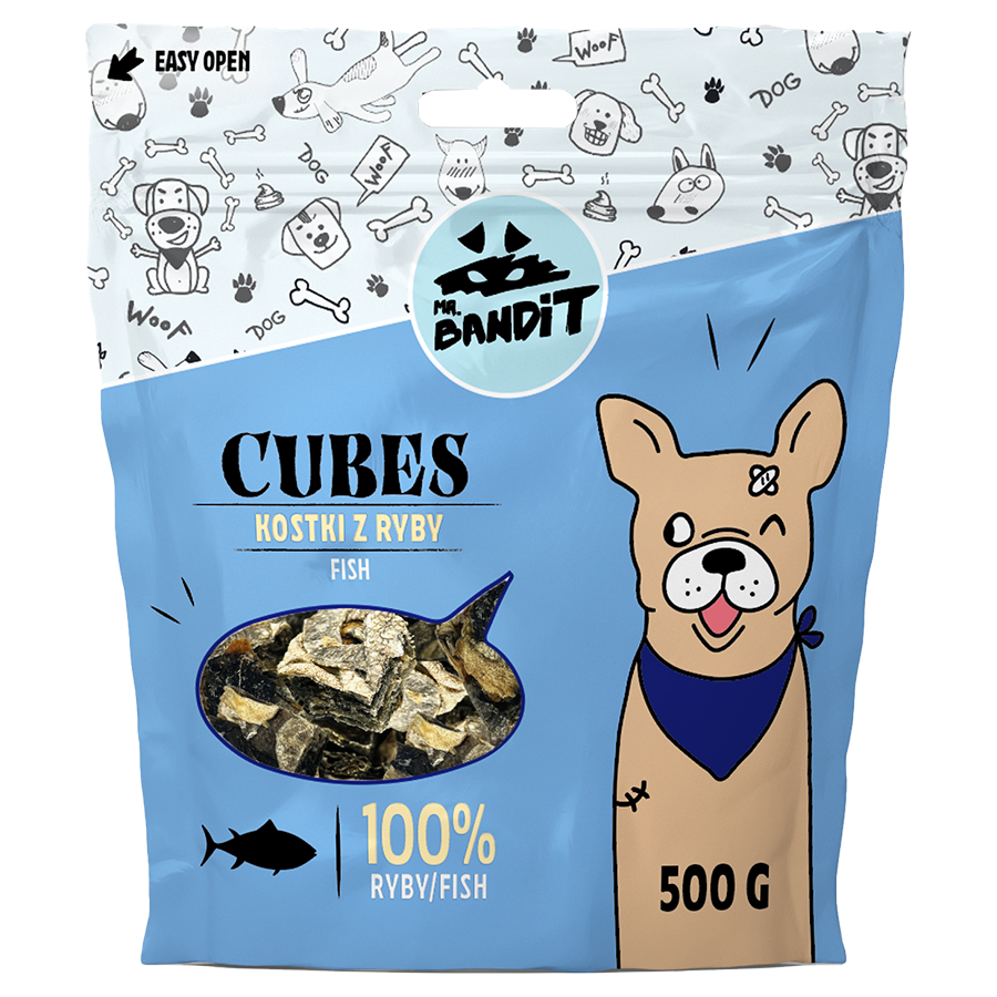 Mr. BANDIT Fish Cubes, 500g