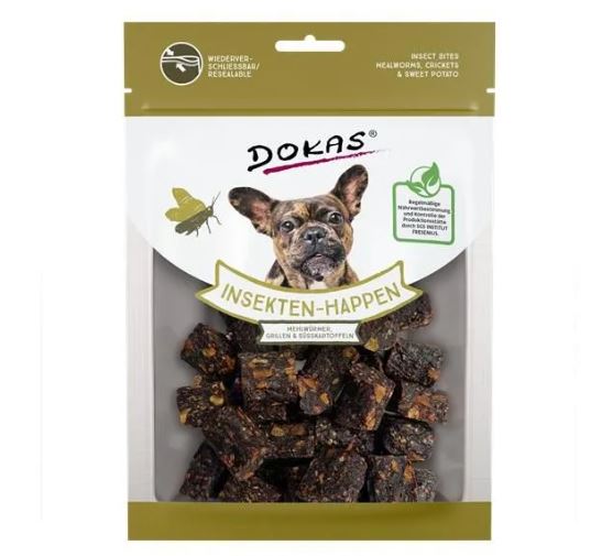 DOKAS Insekten-Happen mit Süßkartoffeln, 100g