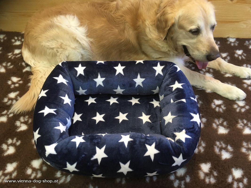 Snuggle bed STARS navy blue, Small