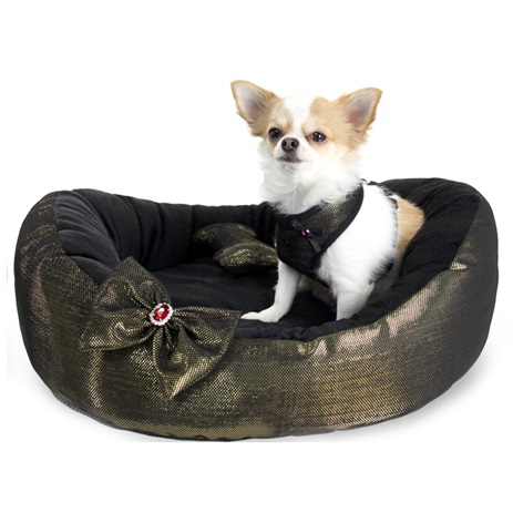 PRETTY PET Bling Bling Bed Color Gold S