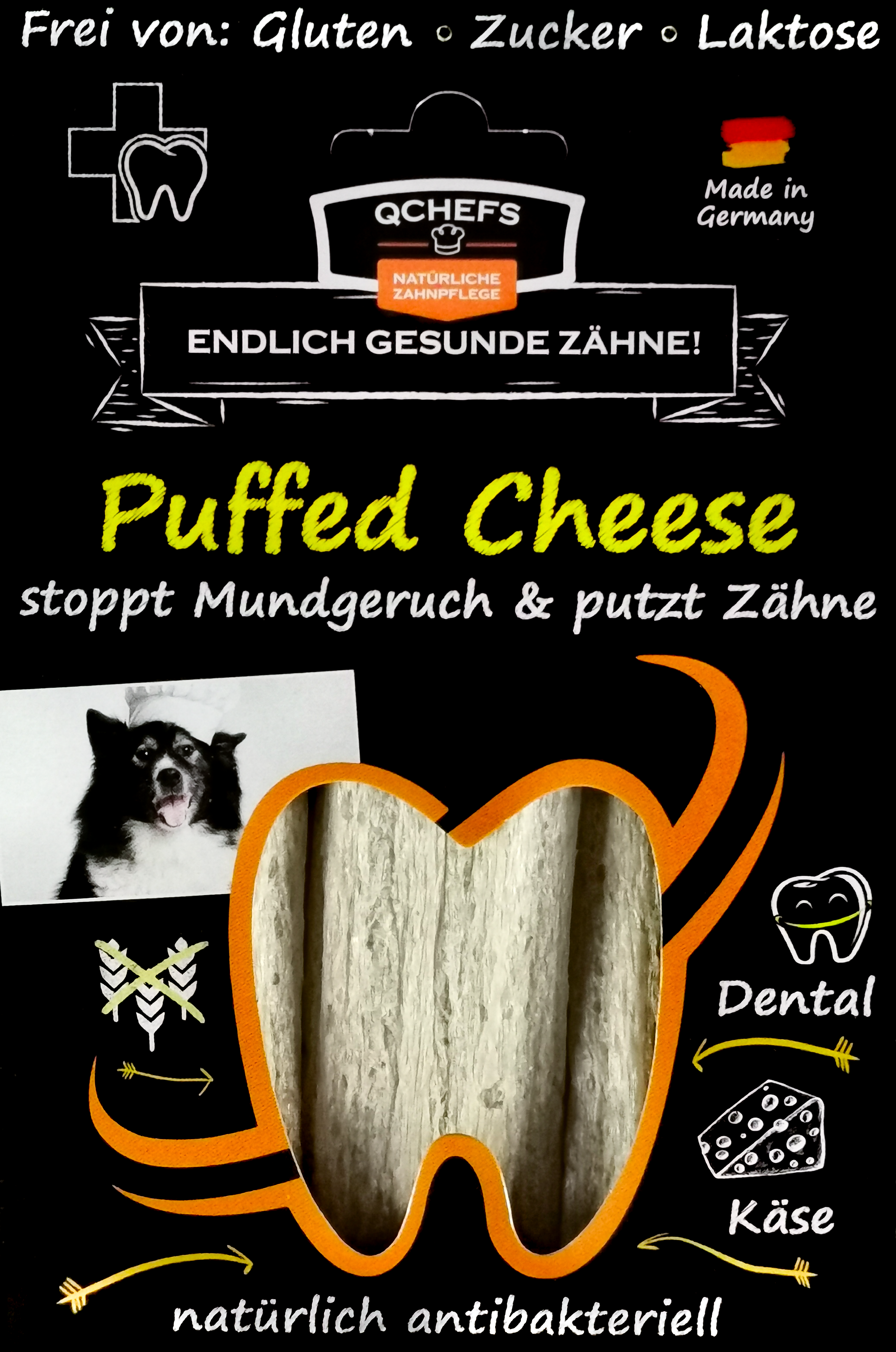 QCHEFS Puffed Cheese 70 g