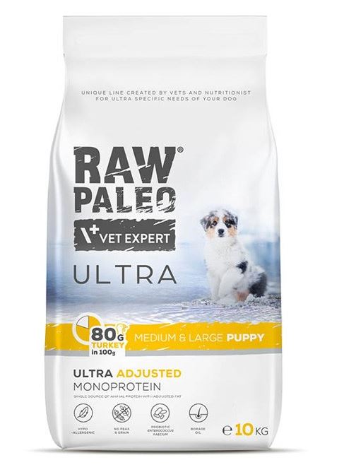 RAW PALEO Ultra Turkey Medium Large Puppy 10 kg