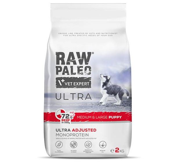 RAW PALEO Ultra Beef Medium Large Puppy 2 kg