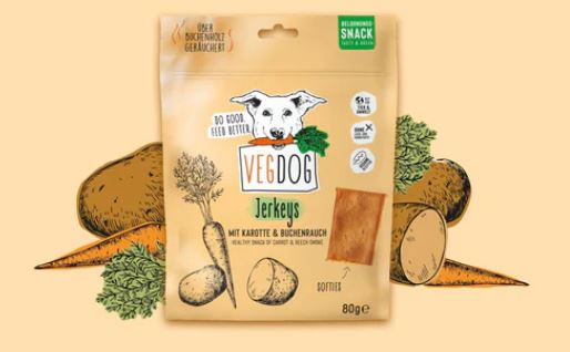 VEGDOG JERKIES Carotts 80 g