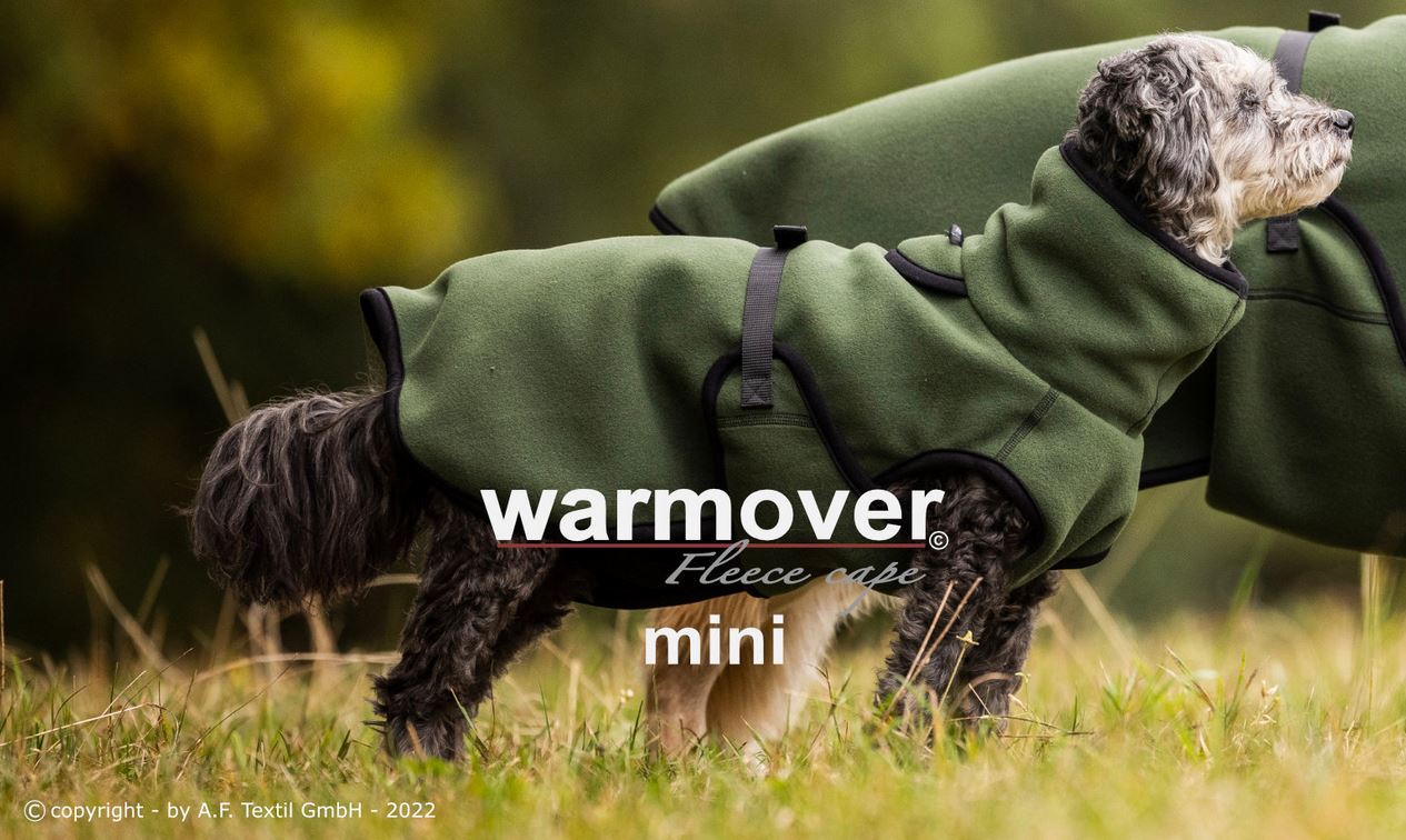 WARMOVER Fleece cape MINI pine green
