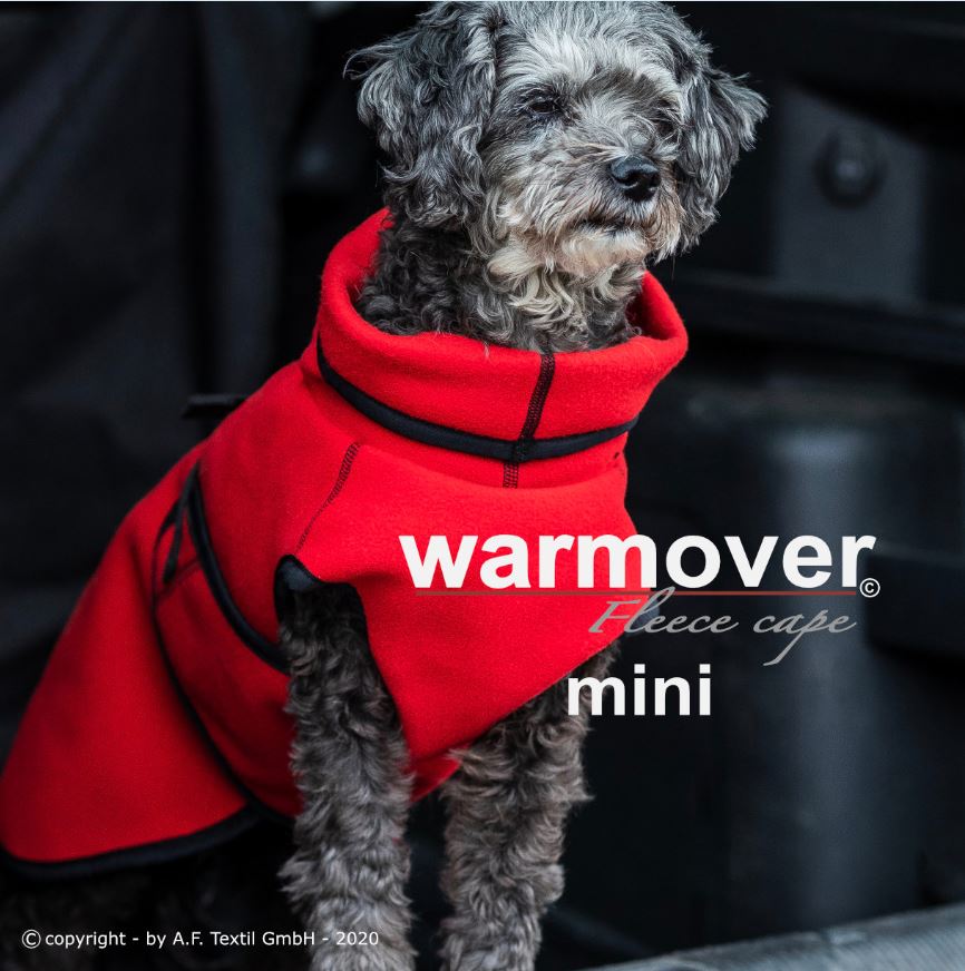 WARMOVER Fleece cape MINI, red fire